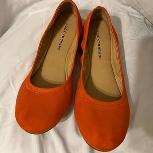 Lucky Brand Ballet Flat-Emile, Grenadine, Women’s 10